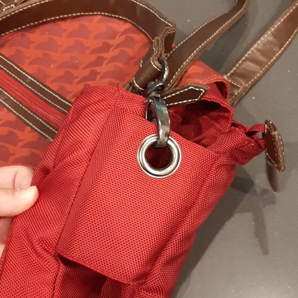 Korbie Red Diaper Bag